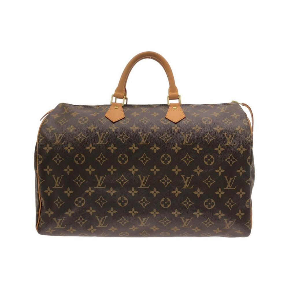 LOUIS VUITTON Authentic Brown Monogram Speedy 40 Boston Bag